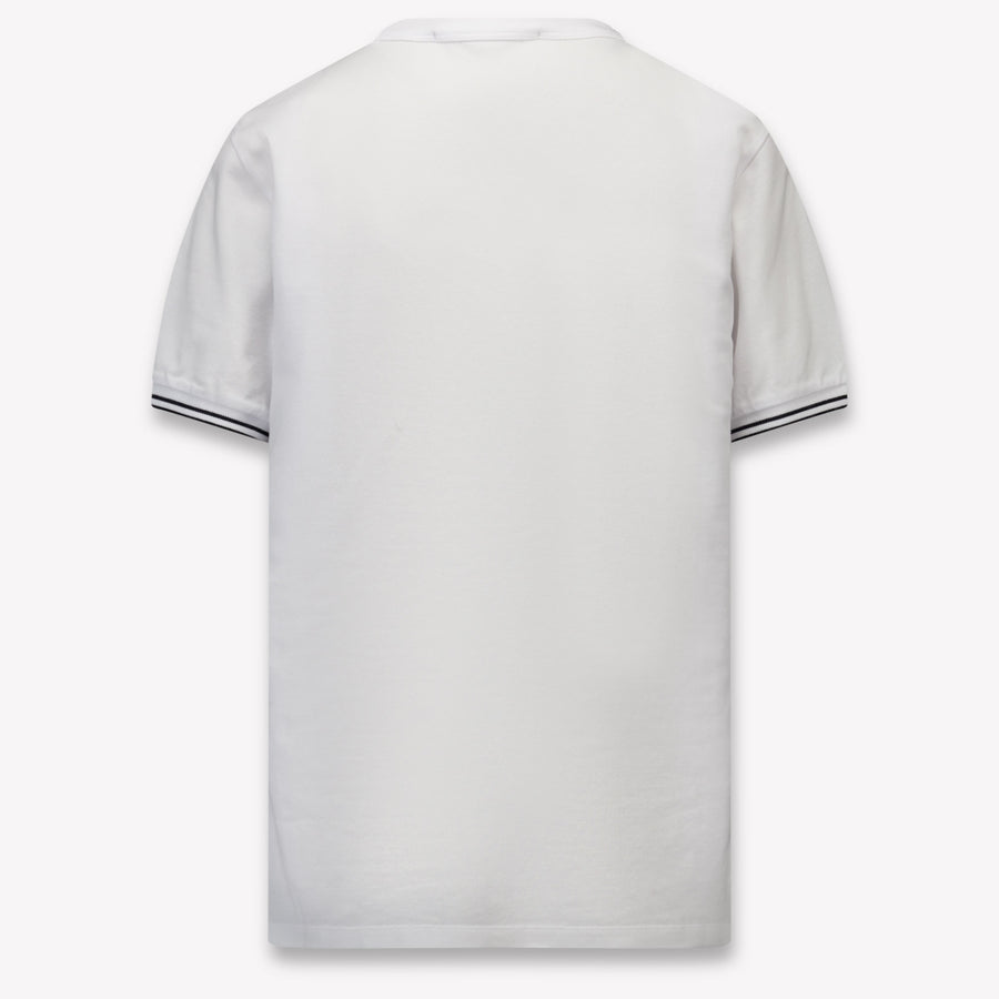 Stone Island Kinder Jongens T-Shirt In Wit