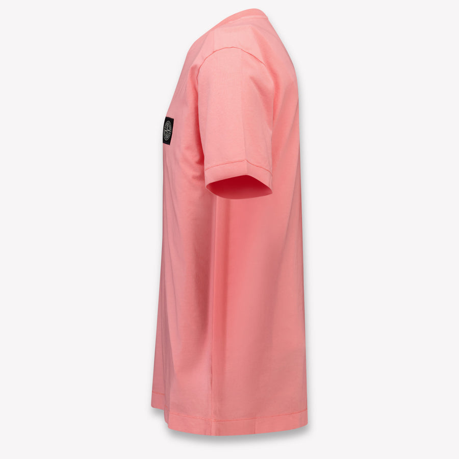 Stone Island Kinder Jongens T-Shirt In Rood