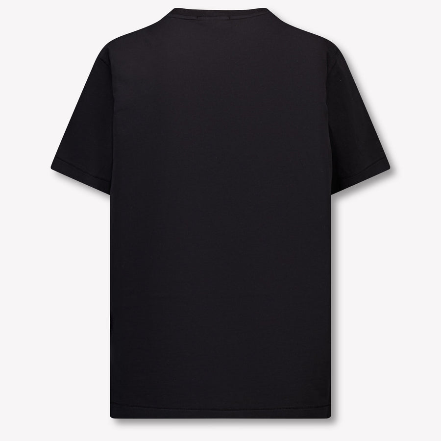 Stone Island Kinder Jongens T-Shirt In Zwart