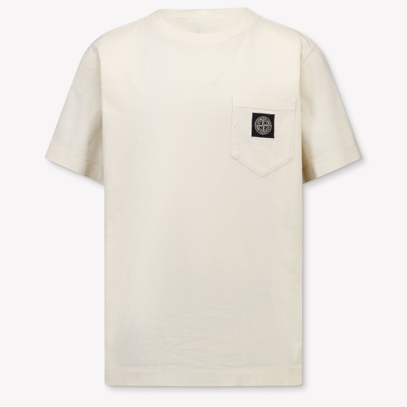 Stone Island Kinder Jongens T-Shirt In Off White