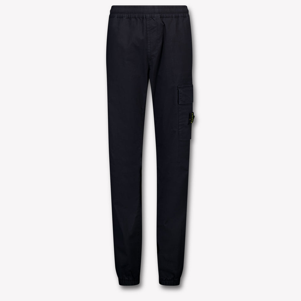 Stone Island Kids Boys Pants In Navy