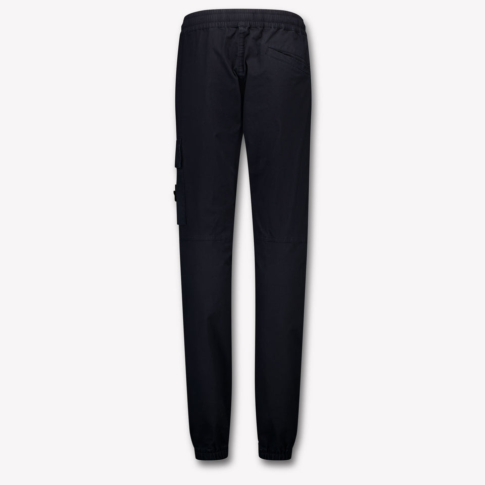 Stone Island Kids Boys Pants In Navy