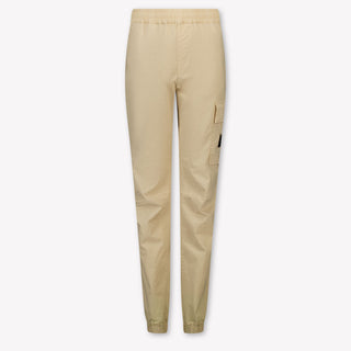 Stone Island Kids Boys Pants In Beige