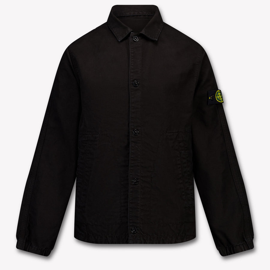 Stone Island Kinder Jongens Zomerjas In Zwart