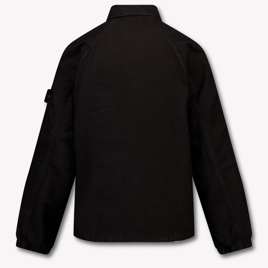 Stone Island Kids Boys Summer jacket In Black