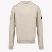 Stone Island Kids Boys Sweater In Beige