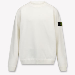 Stone Island Kinder Jongens Trui In Wit
