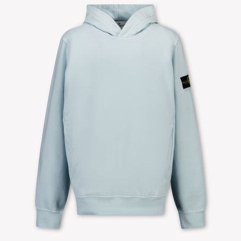 Stone Island Kids Boys Sweater In Light Blue