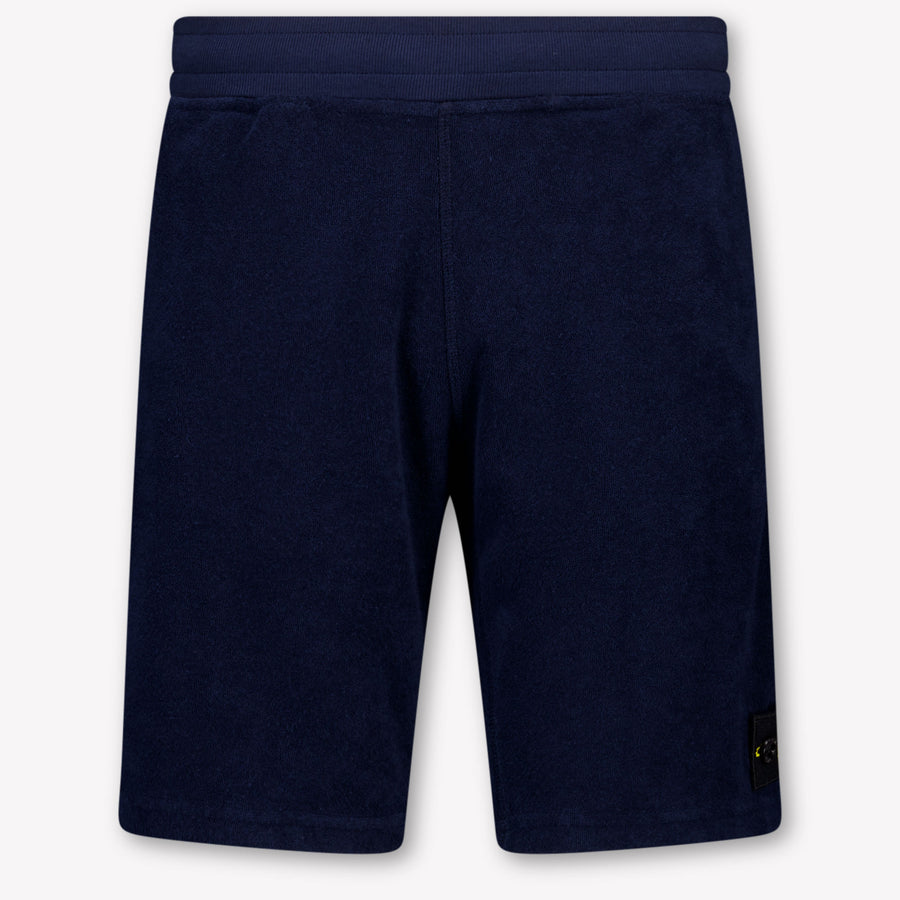 Stone Island Kids Boys Shorts In Blue