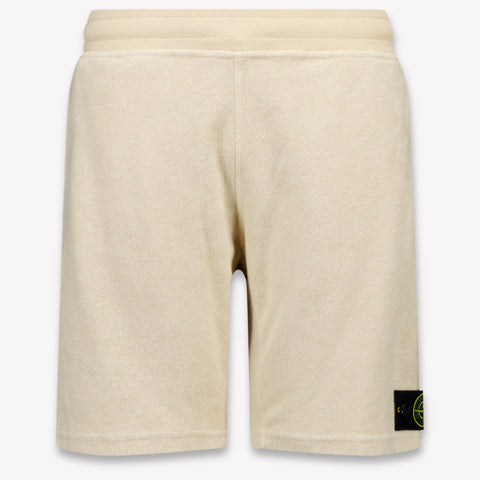 Stone Island Kinder Jongens Shorts In Off White