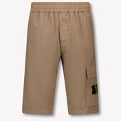 Stone Island Kinder Jongens Shorts In Licht Grijs
