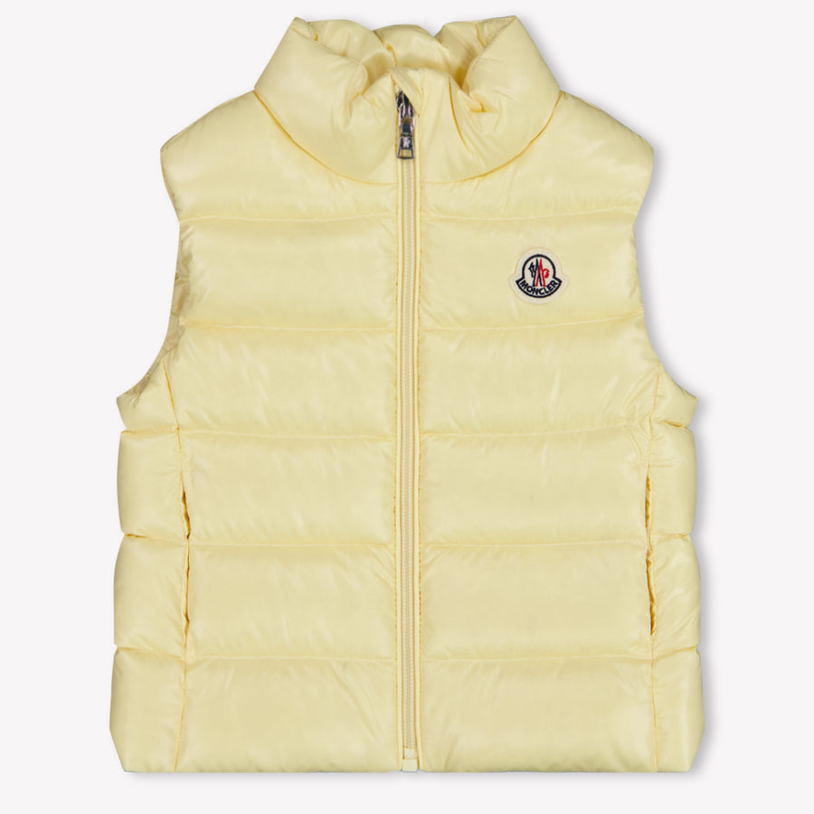Moncler Ghany Baby Meisjes Bodywarmer In Geel