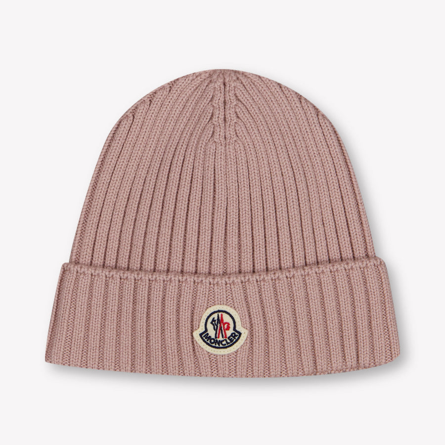 Moncler Kinder Meisjes Muts In Licht Roze