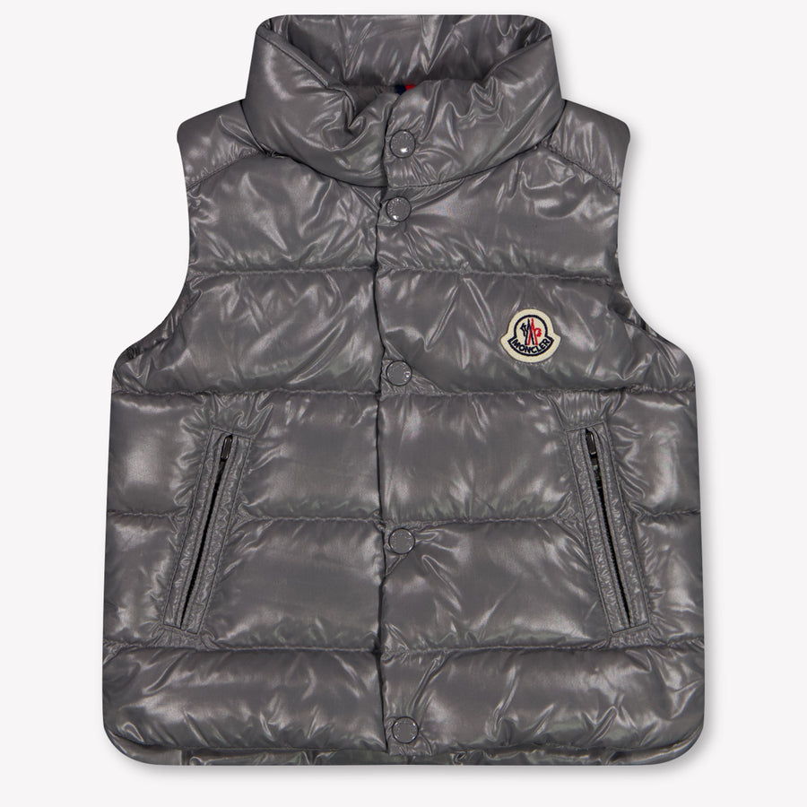 Moncler Bernard Baby Jongens Bodywarmer In Grijs