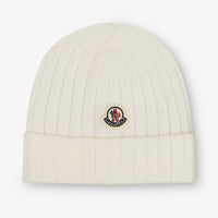 Moncler Baby Unisex Hat In OffWhite
