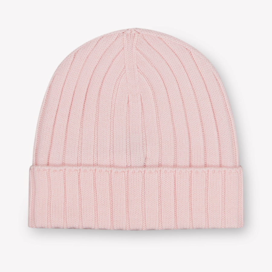 Moncler Baby Unisex Hat In Light Pink