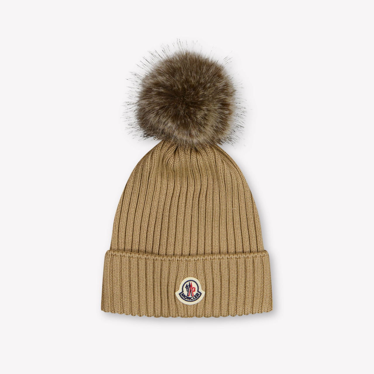 Moncler Kids Girls Hat In Beige
