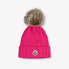 Moncler Kids Girls Hat In Fuchsia