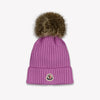 Moncler Kids Girls Hat In Pink