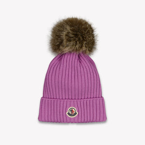 Moncler Kids Girls Hat In Pink