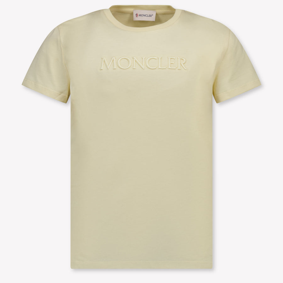 Moncler Kinder Meisjes T-Shirt In Geel