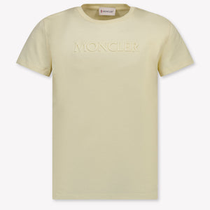 Moncler Kinder Meisjes T-Shirt In Geel