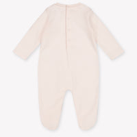 Moncler Baby Unisex Playsuit In Light Pink
