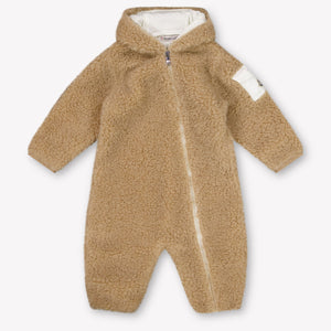 Moncler Baby Unisex Playsuit In Camel