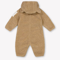Moncler Baby Unisex Playsuit In Camel