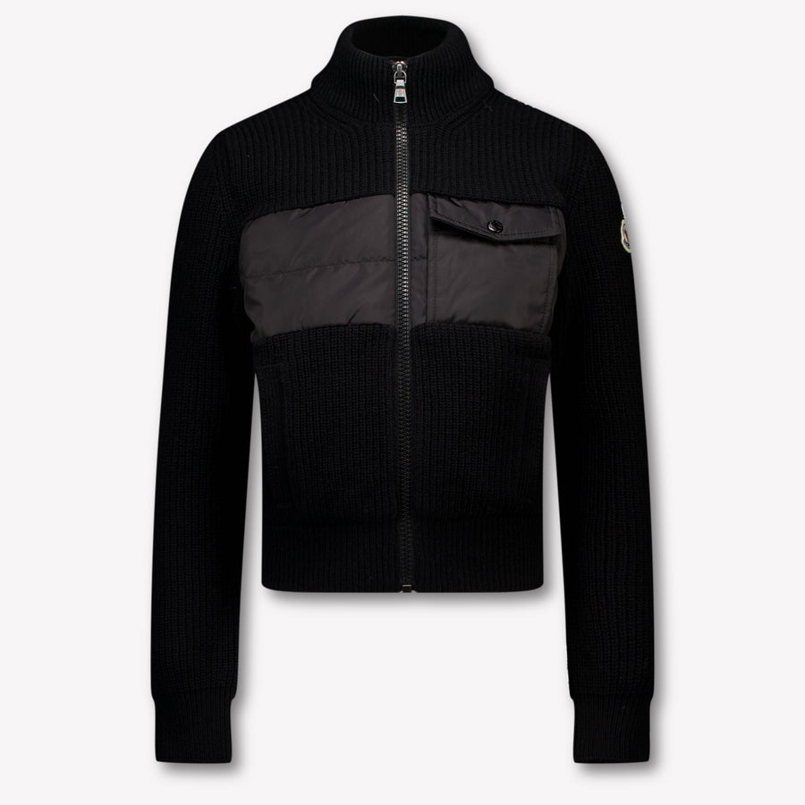Moncler Boys Cardigan in Black