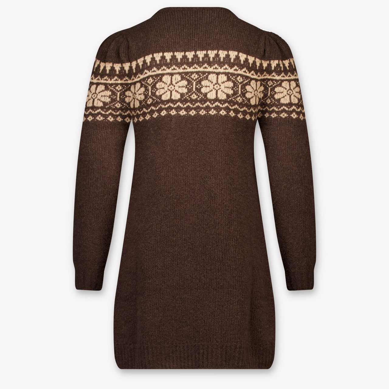 Moncler Kids Girls Dress In Brown