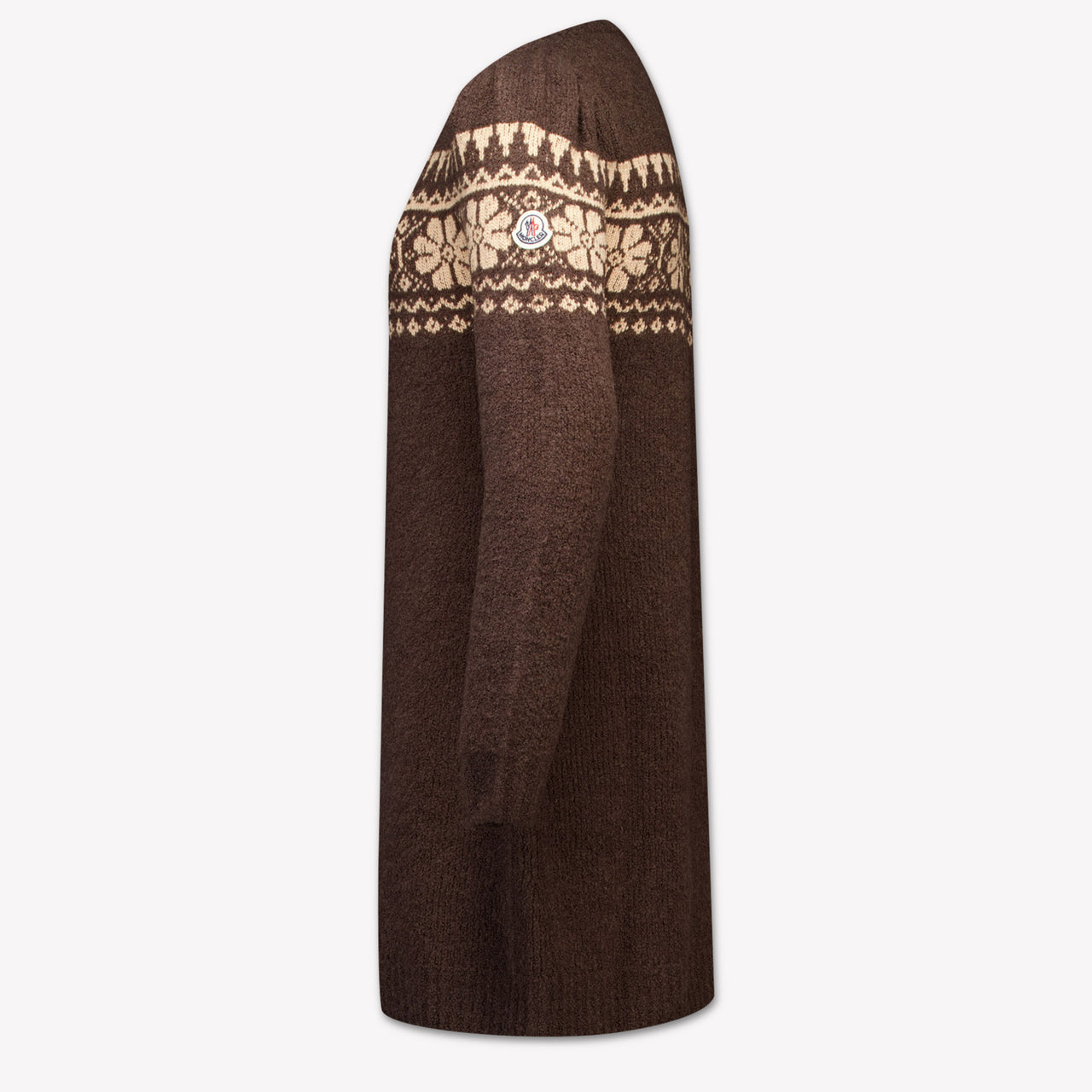 Moncler Kids Girls Dress In Brown