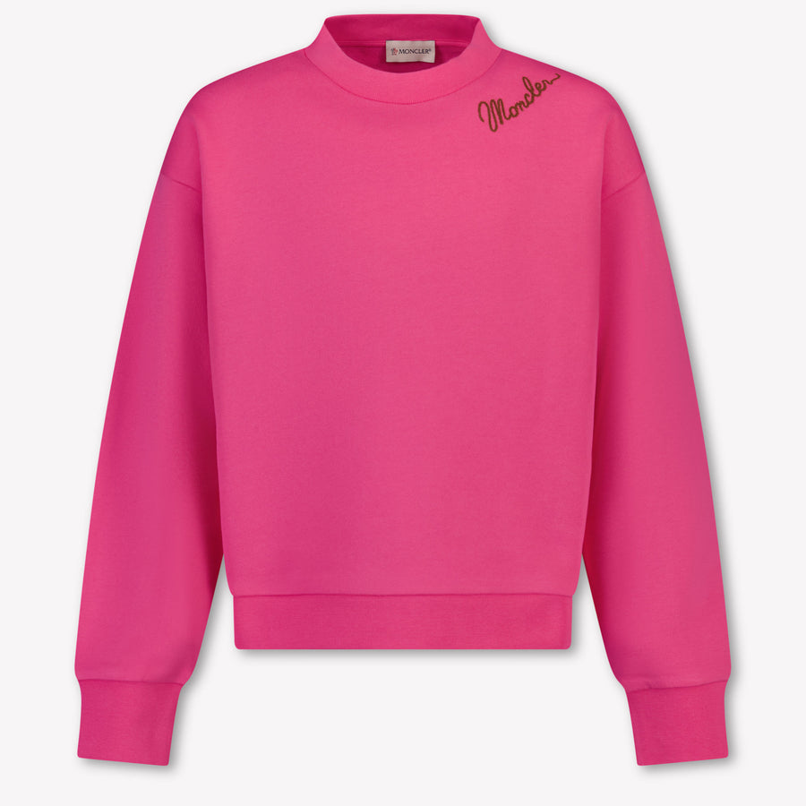 Moncler Kinder Meisjes Trui In Fuchsia