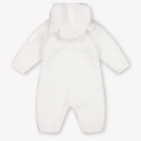 Moncler Baby Unisex Playsuit In OffWhite