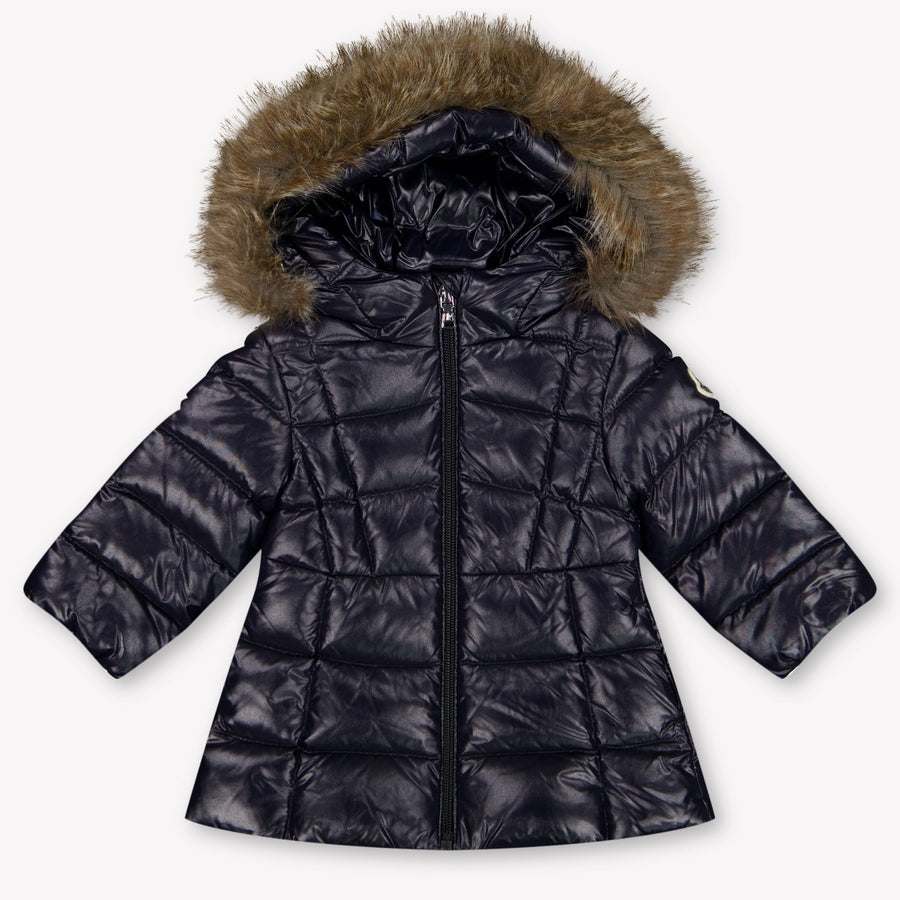Moncler Emma Baby Girls Jackets In Navy