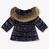 Moncler Emma Baby Girls Jackets In Navy