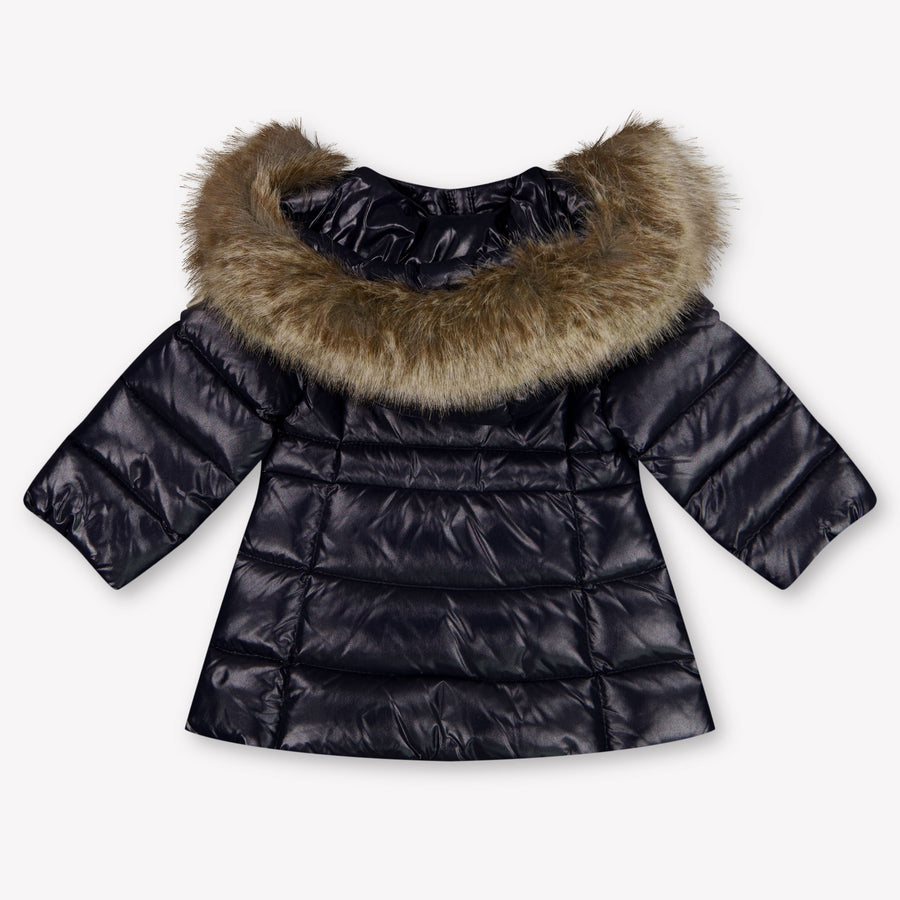 Moncler Emma Baby Girls Jackets In Navy