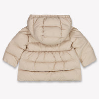 Moncler Charlotte Baby Meisjes Winterjas In Licht Beige
