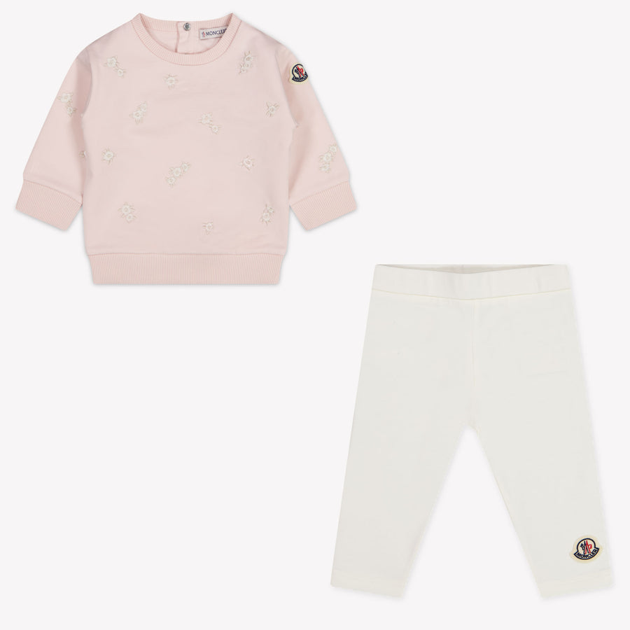 Moncler Baby Girls Jogging suit In Light Pink