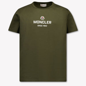 Moncler Kinder Jongens T-Shirt In Army