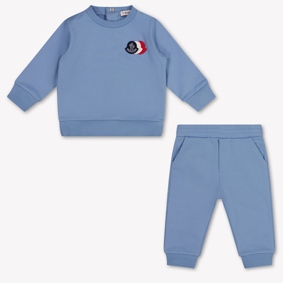 Moncler Baby Jongens Joggingpak In Blauw
