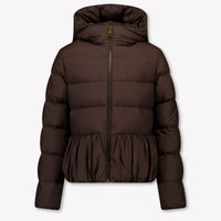 Moncler Elizaveta Girls Winter Jacket in Dark Brown