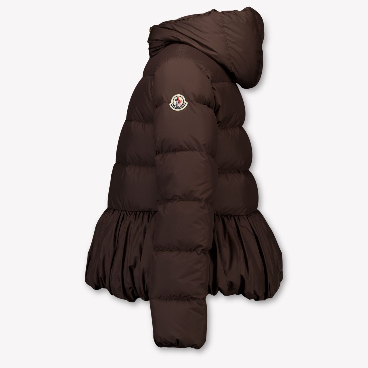 Moncler Elizaveta Girls Winter Jacket in Dark Brown