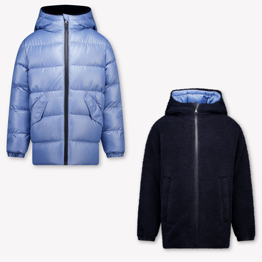 Moncler Varando Kids Boys Jackets In Light Blue