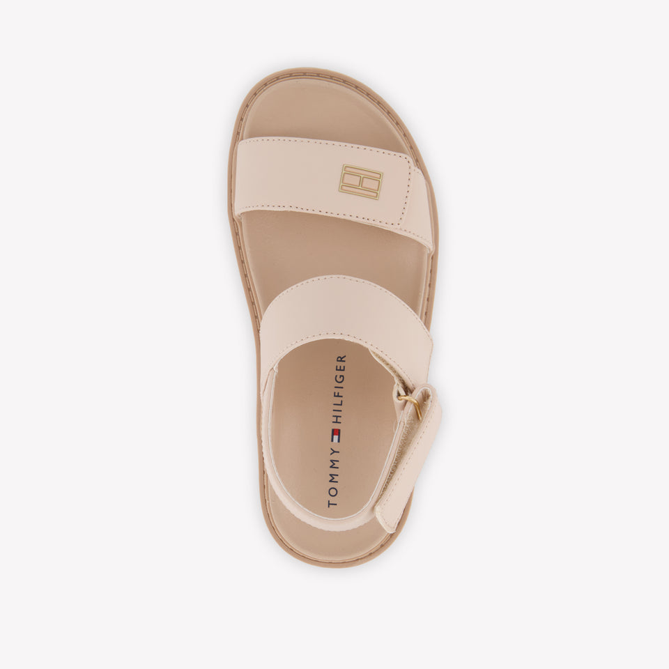 Tommy Hilfiger Girls Sandals In Light Beige