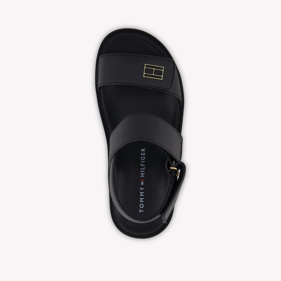 Tommy Hilfiger Girls Sandals In Black