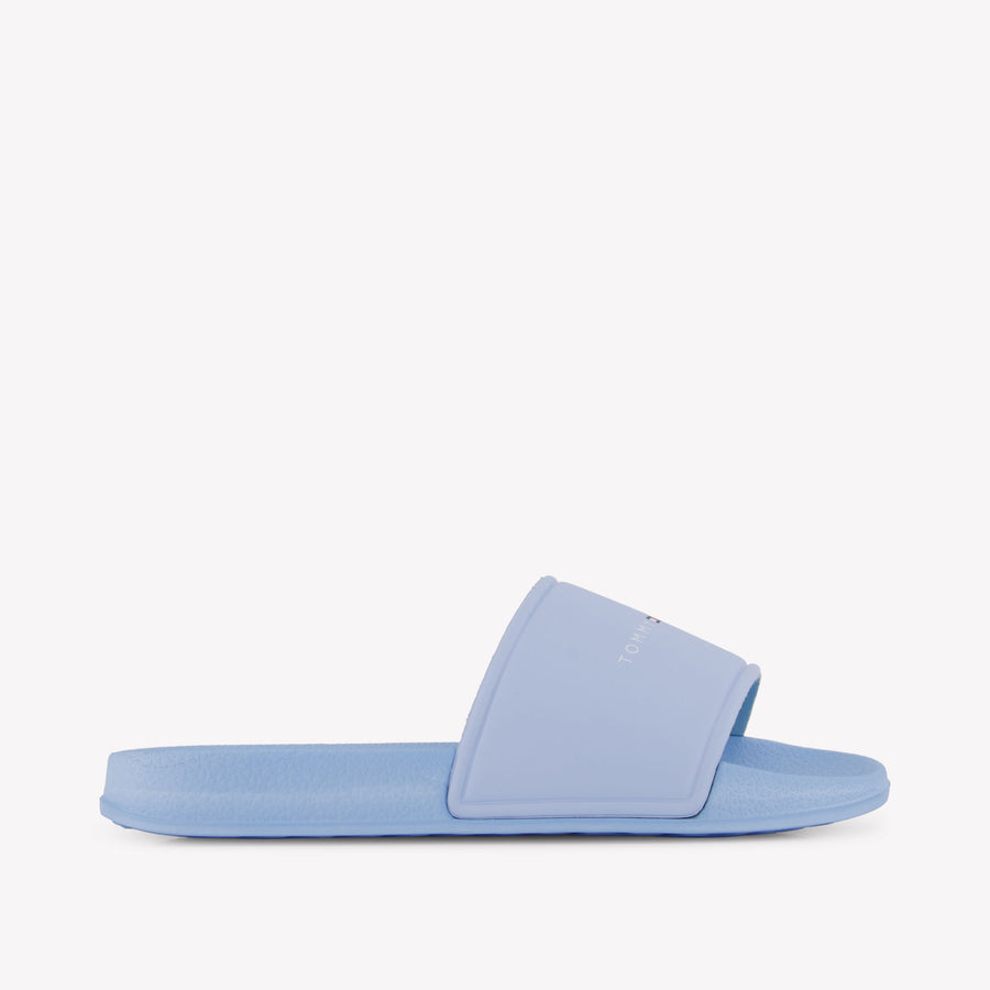 Tommy Hilfiger Unisex Slippers In Licht Blauw
