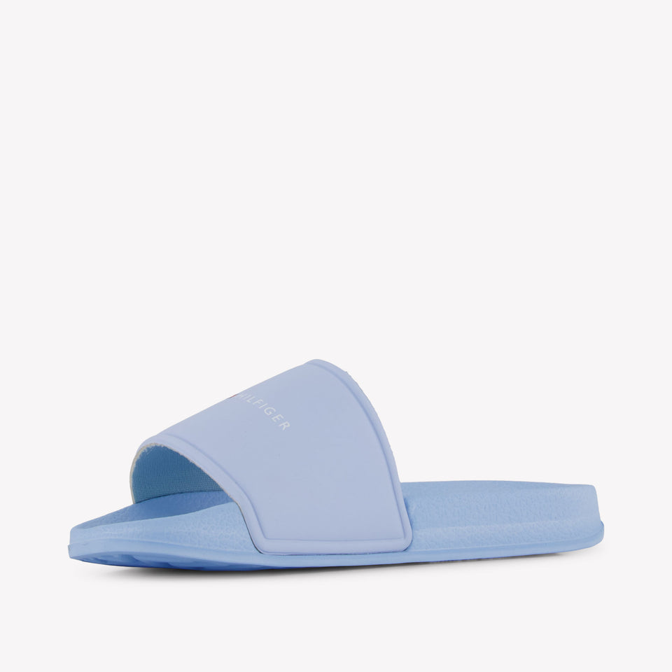 Tommy Hilfiger Unisex Slippers In Licht Blauw