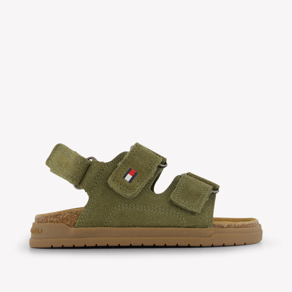 Tommy Hilfiger Boys Sandals In Army