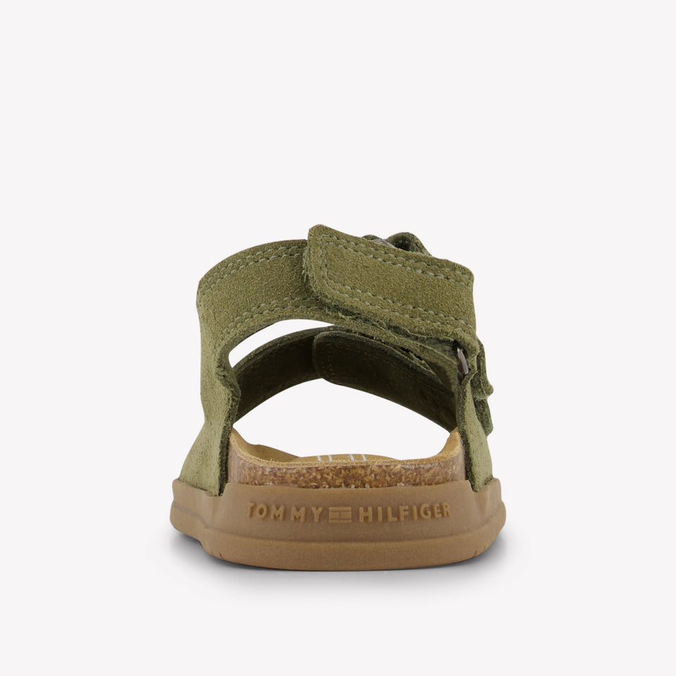 Tommy Hilfiger Boys Sandals In Army